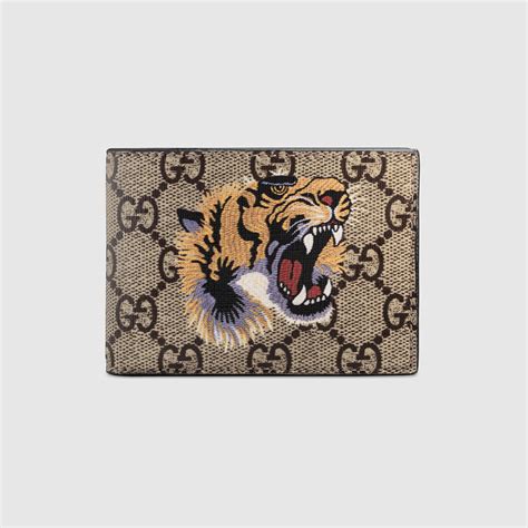 Gucci tiger print wallet